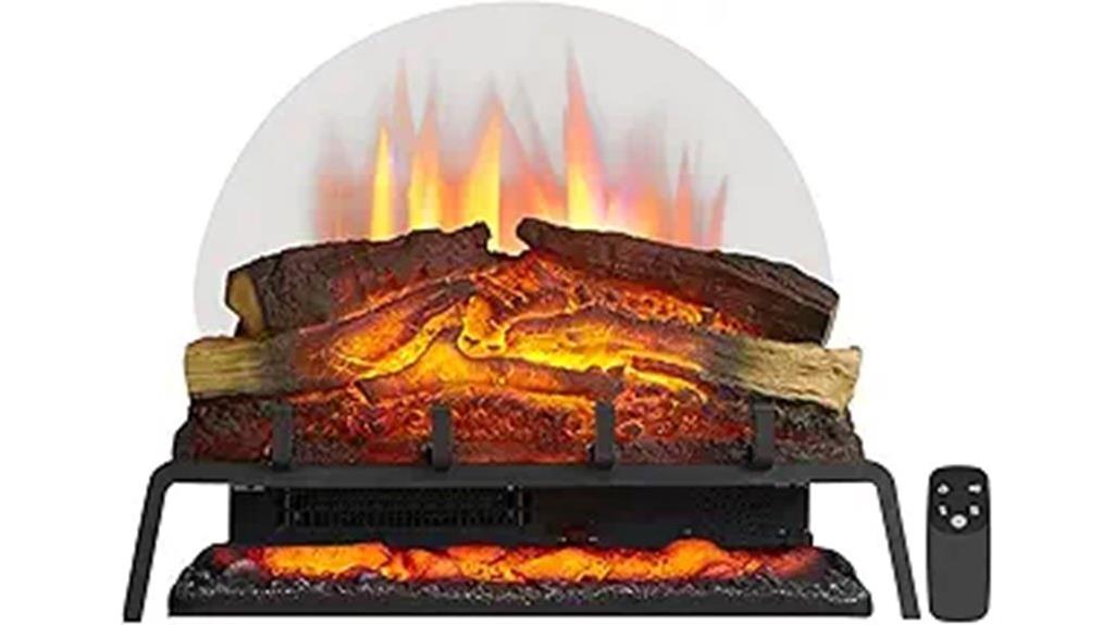 25 inch free standing fireplace