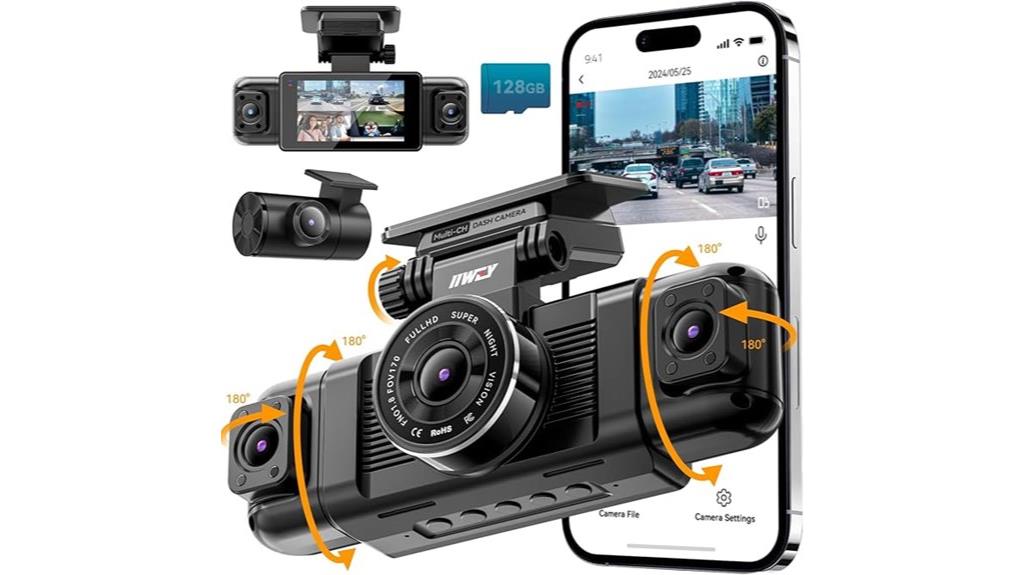 360 view dash cam