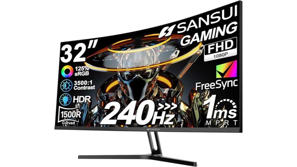 36 inch curved gaming monitor