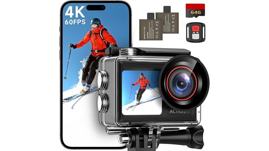 4k 60fps waterproof camera