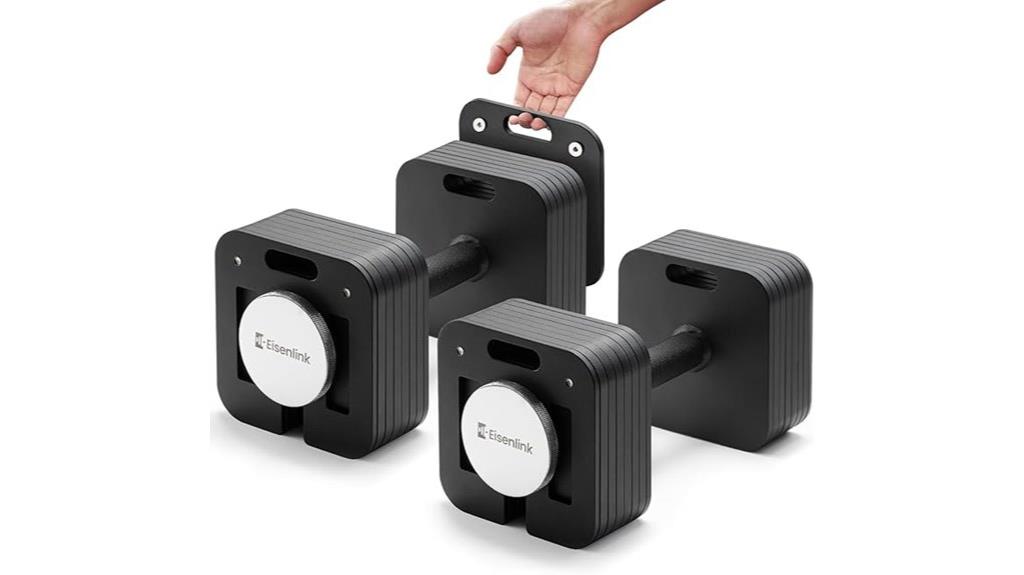 adjustable dumbbell weight range
