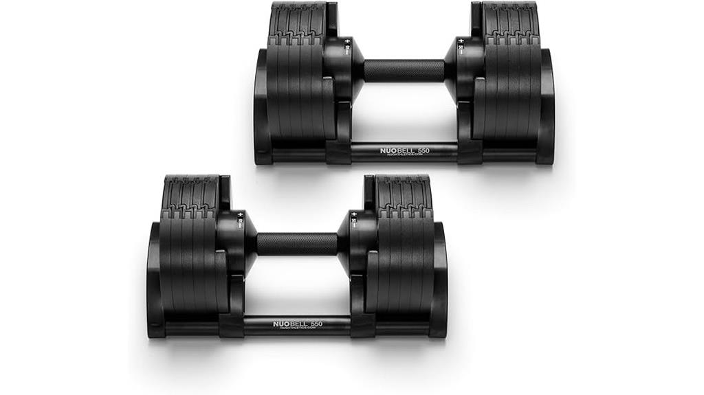 adjustable dumbbell weight range
