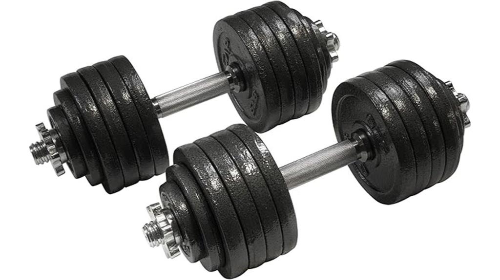 adjustable dumbbell weight set