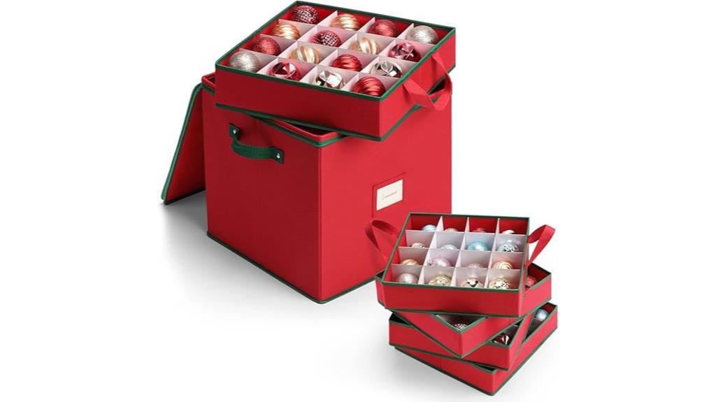 adjustable ornament storage box