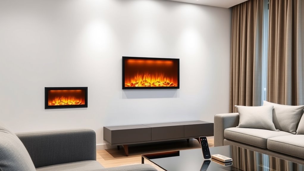 apartment ventless electric fireplaces