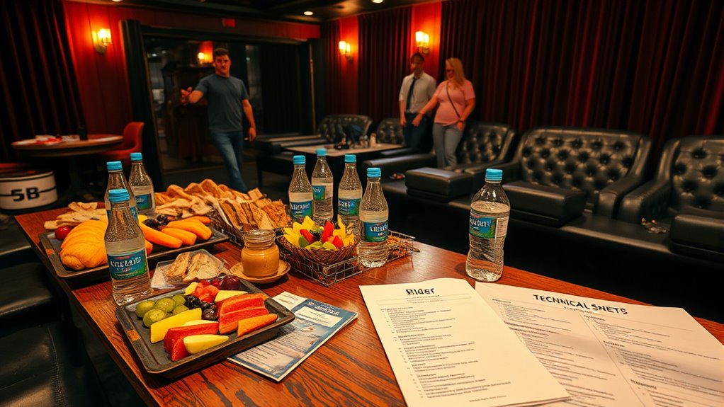 artist support and amenities