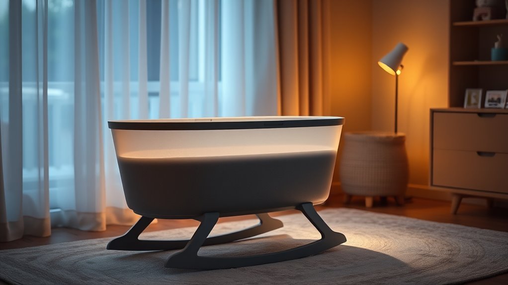 auto rocking cry detection bassinets