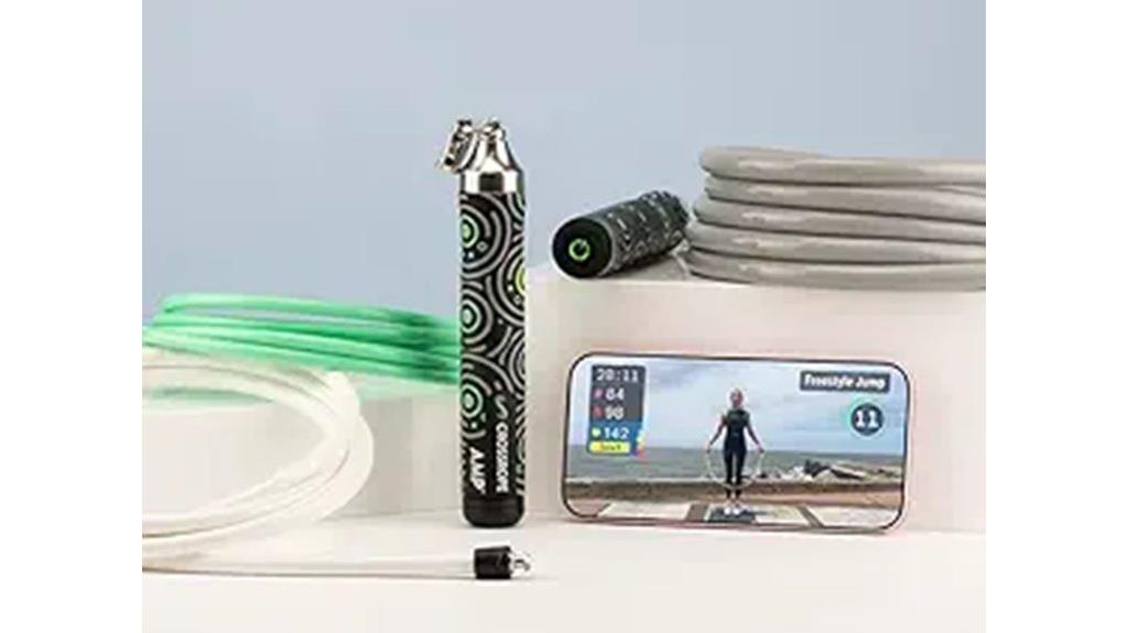 bluetooth enabled cardio jump rope