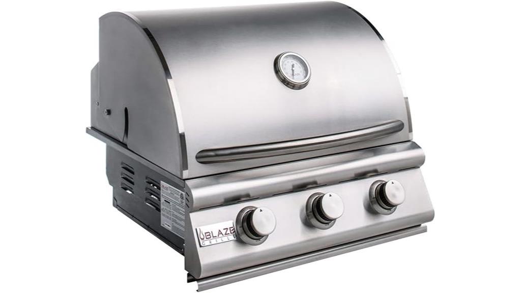 built in gas grill