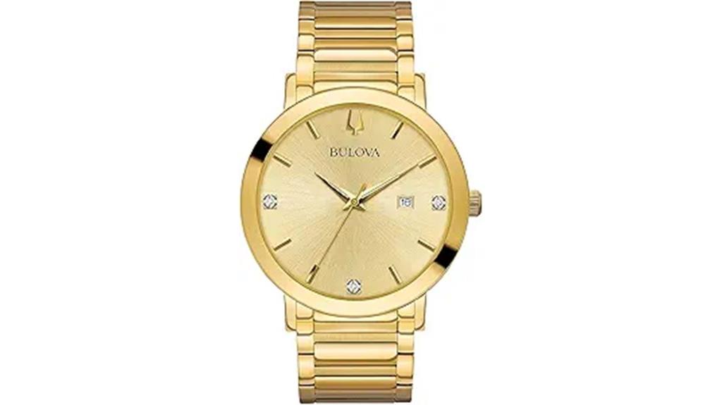 bulova men s diamond watch