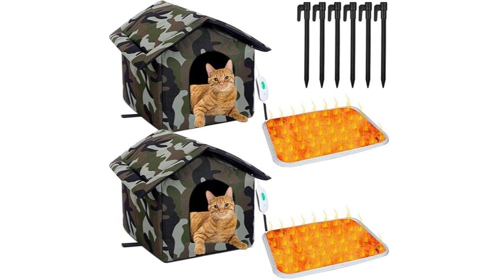 camouflage outdoor cat shelter