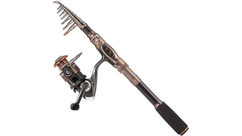 carbon fiber telescopic fishing combo