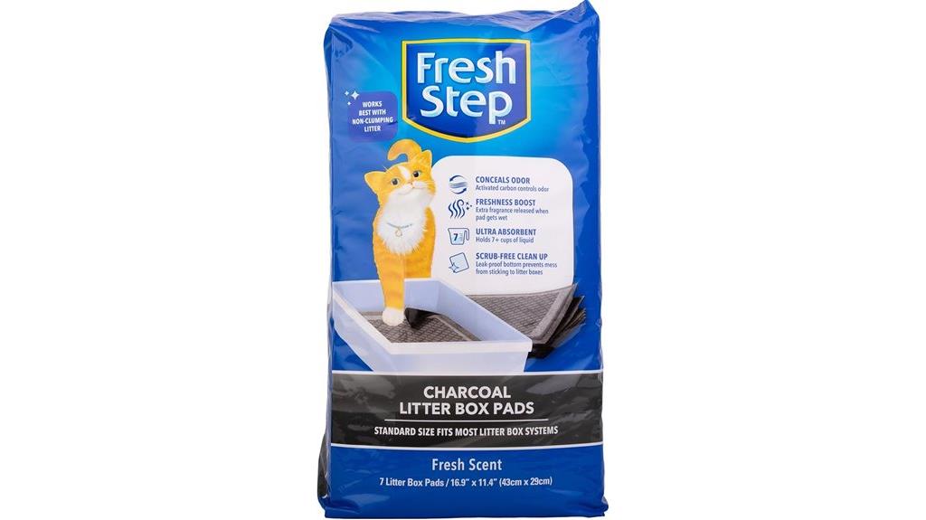 charcoal odor control litter pads