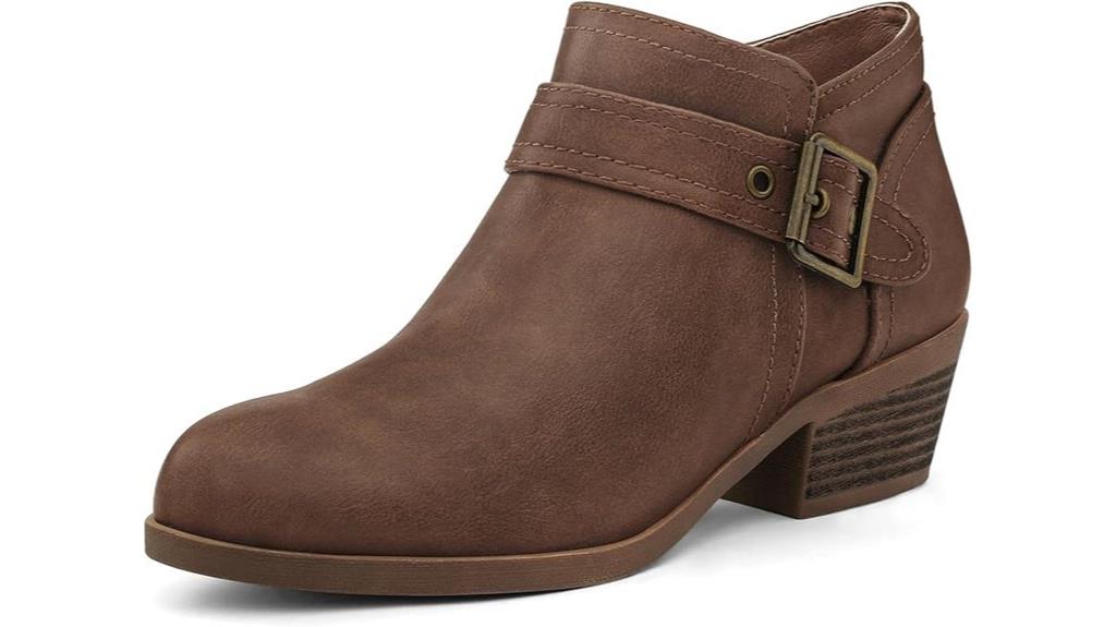 chunky heel side zipper