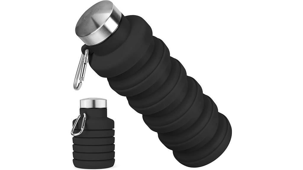 collapsible 16oz silicone bottle