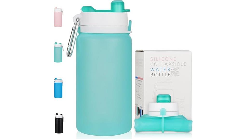 collapsible silicone water bottle