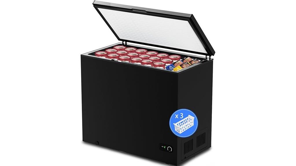 compact 7 cu ft freezer