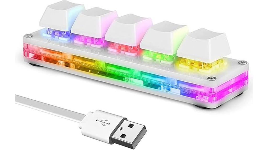 compact rgb gaming keypad