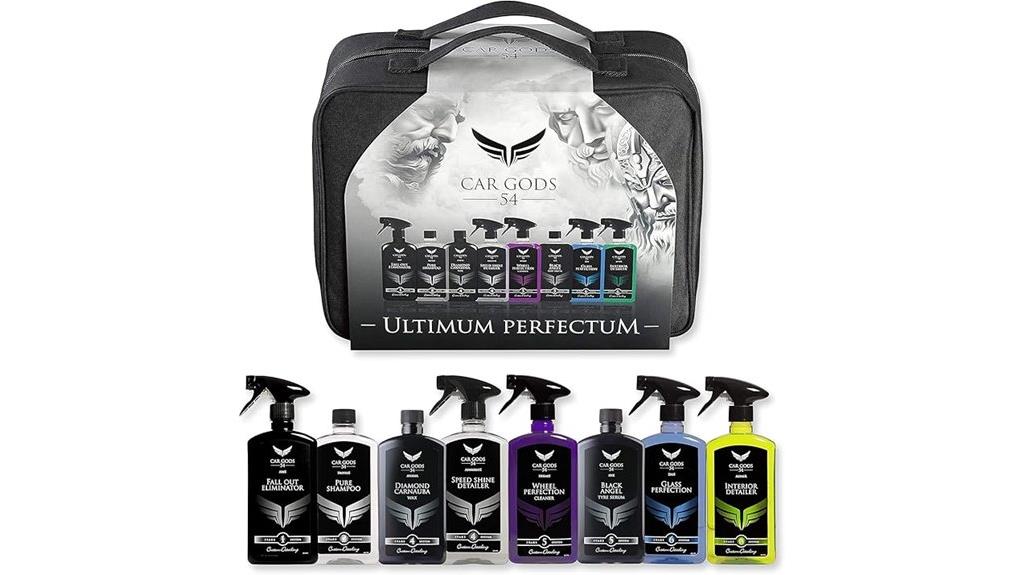 complete 8 piece car detailing set