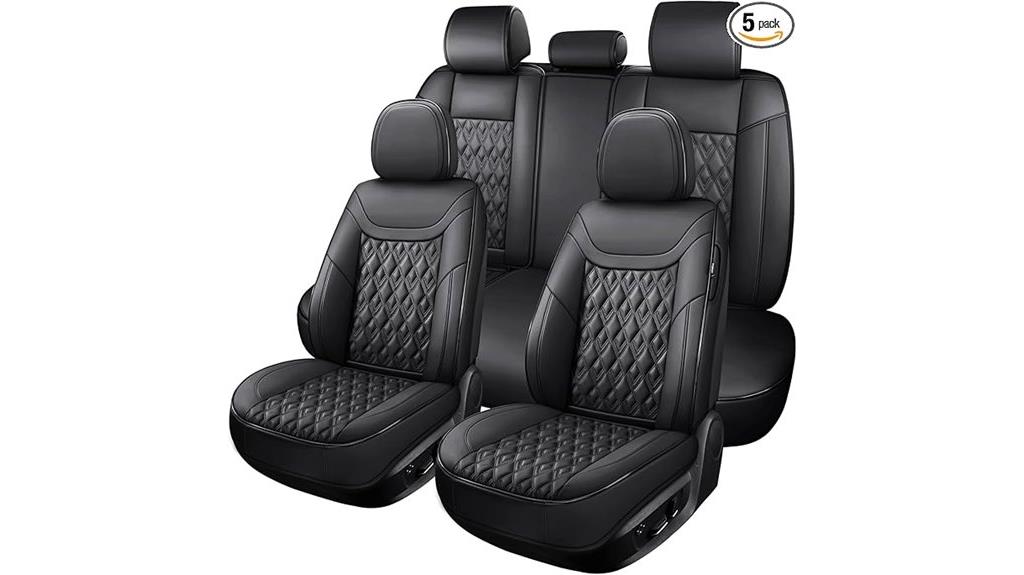 complete leather car seat cover set