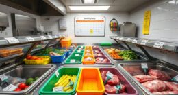 cooler labels food rotation