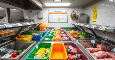 cooler labels food rotation