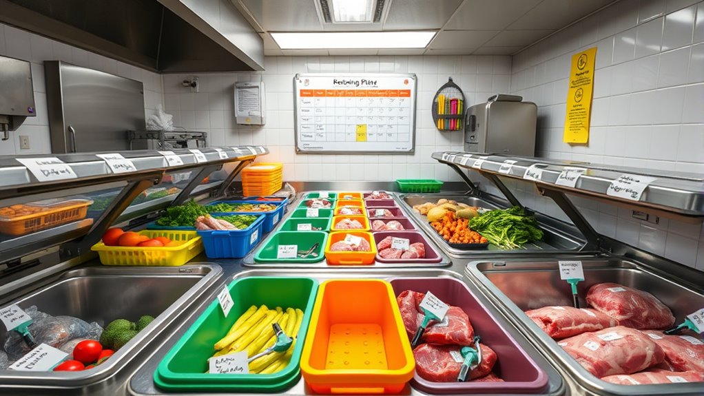 cooler labels food rotation