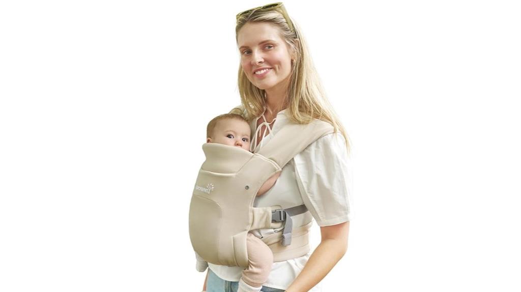 cream newborn to toddler carrier