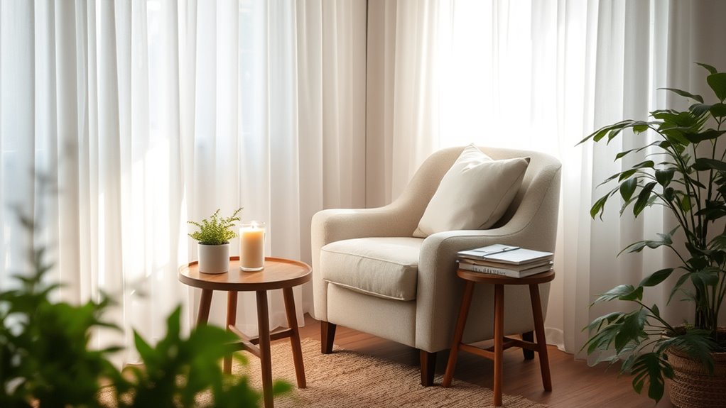 create peaceful calming space