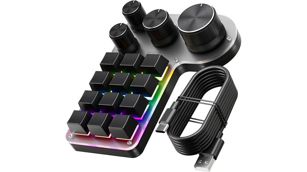 customizable 12 key macro keyboard
