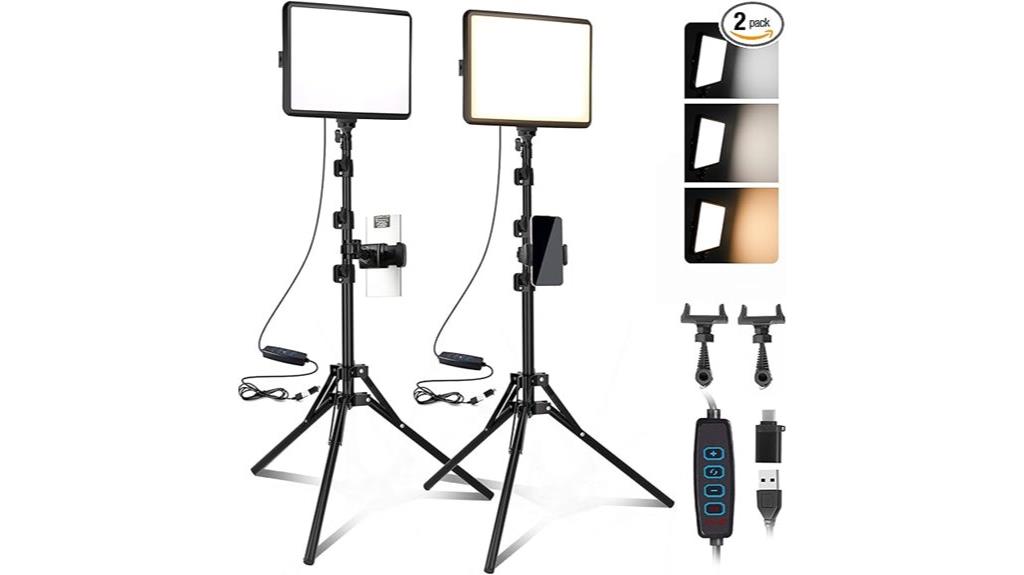 dual led video lighting