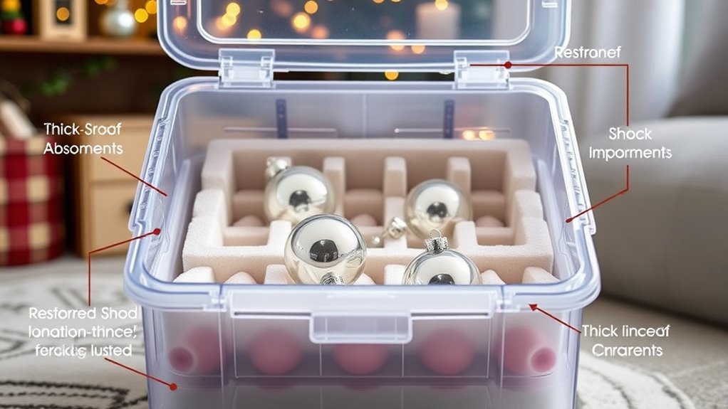 durable impact resistant ornament storage