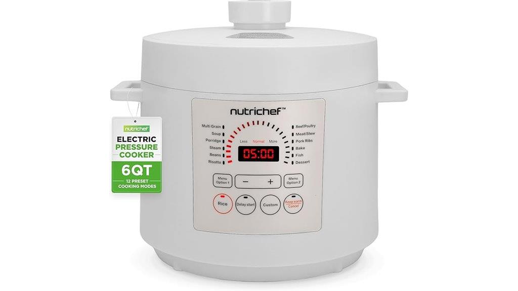 electric 6 quart pressure cooker