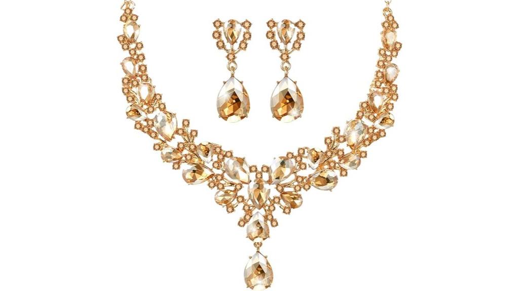 elegant crystal bridal jewelry