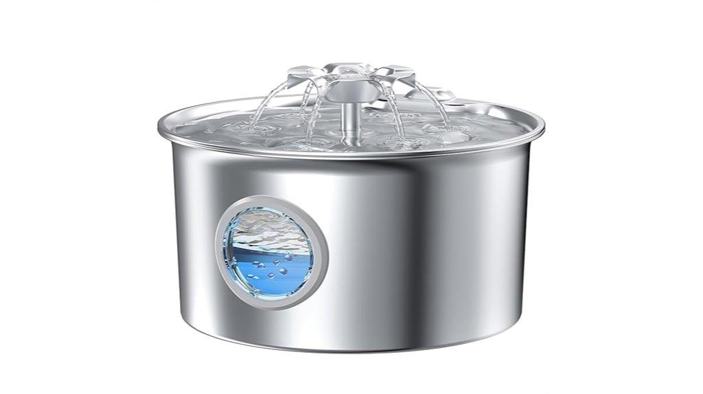 elegant led stainless fountain