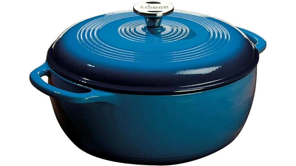 enameled 6 quart cast iron