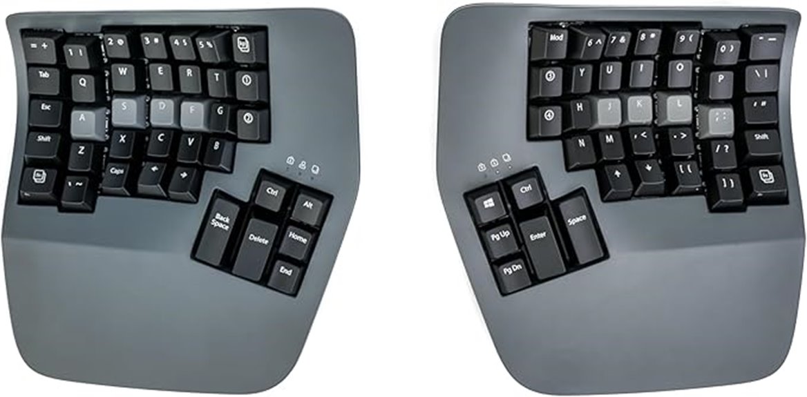 ergonomic bluetooth split keyboard