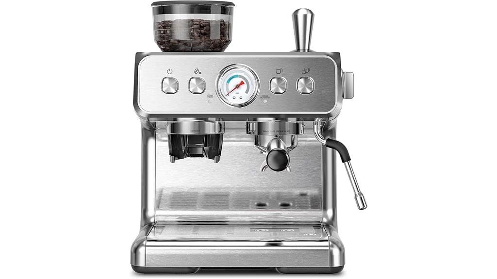 espresso machine with grinder