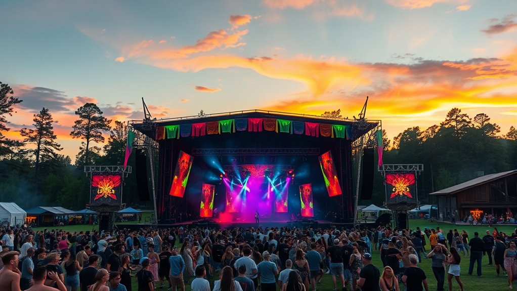 festival atmosphere through design