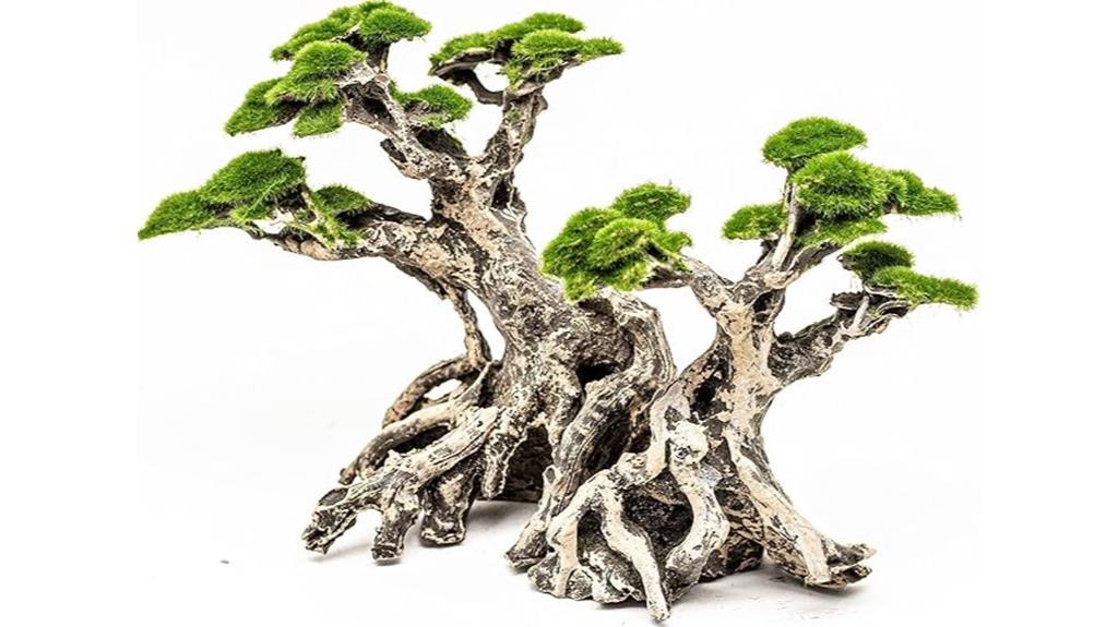 fish tank bonsai decor