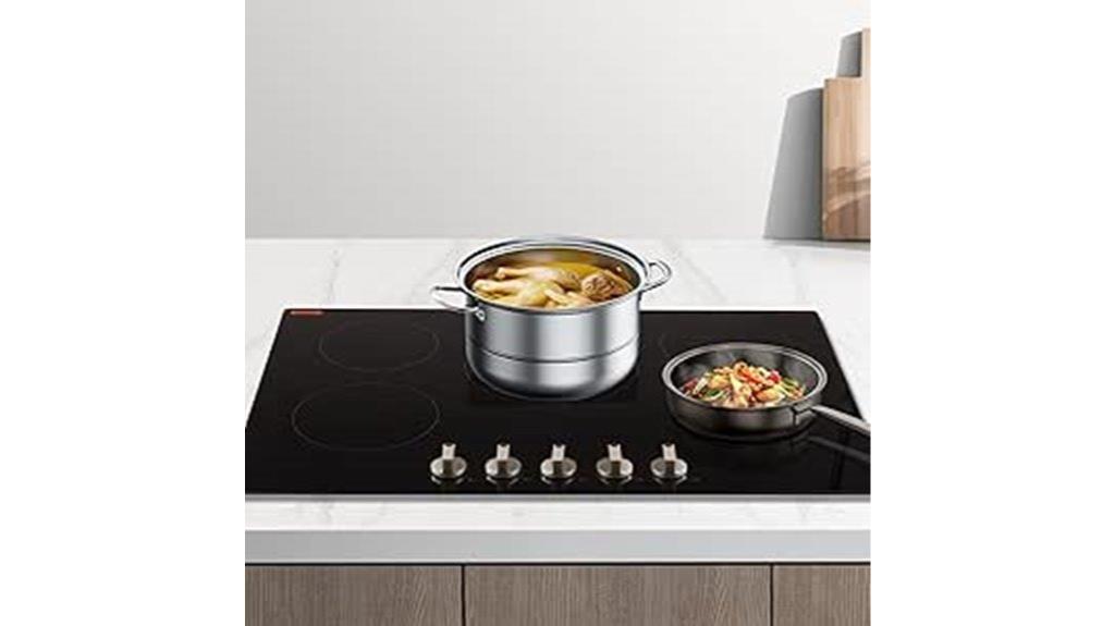 five burner induction cooktop