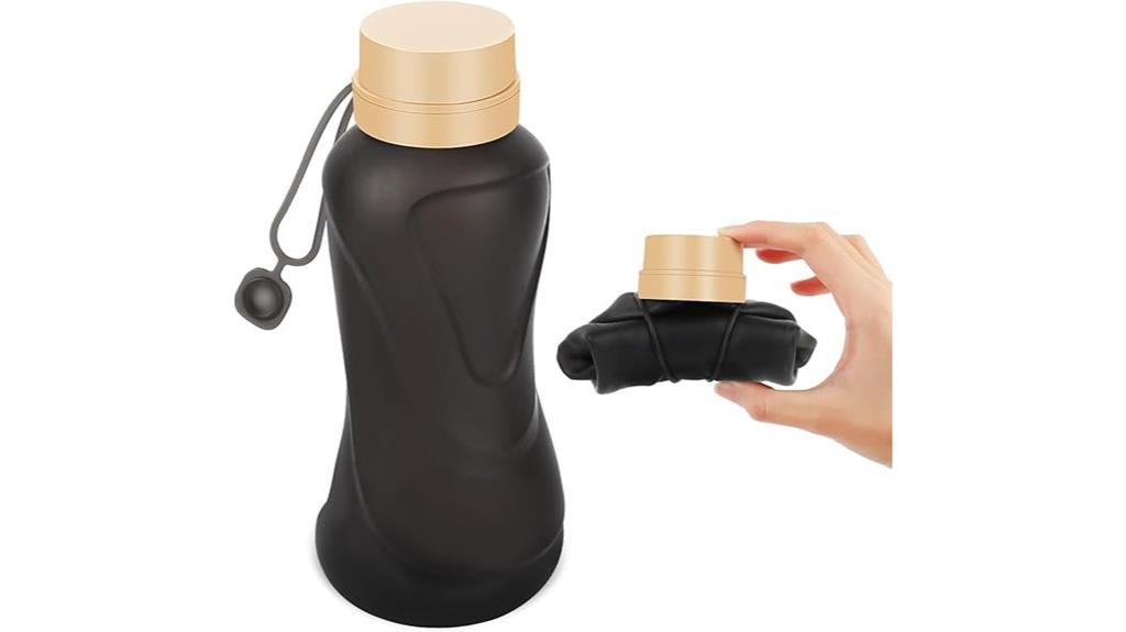 foldable leakproof silicone bottle