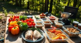 four day camp meal plan