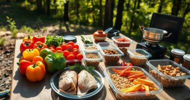 four day camp meal plan