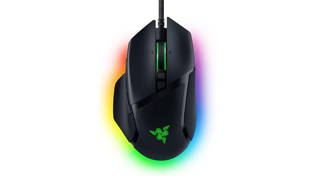 gaming mouse with razer branding