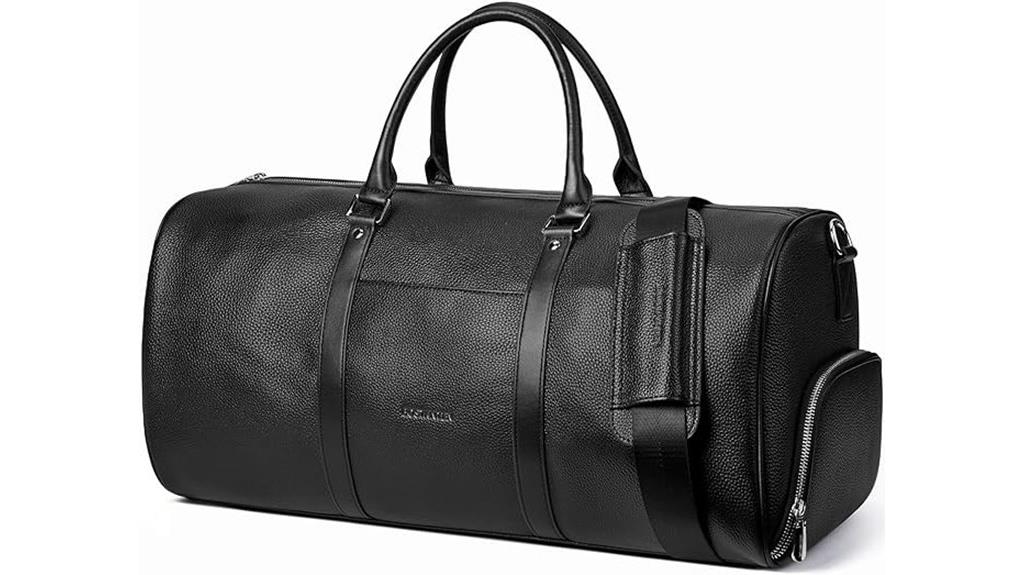 genuine leather travel bag