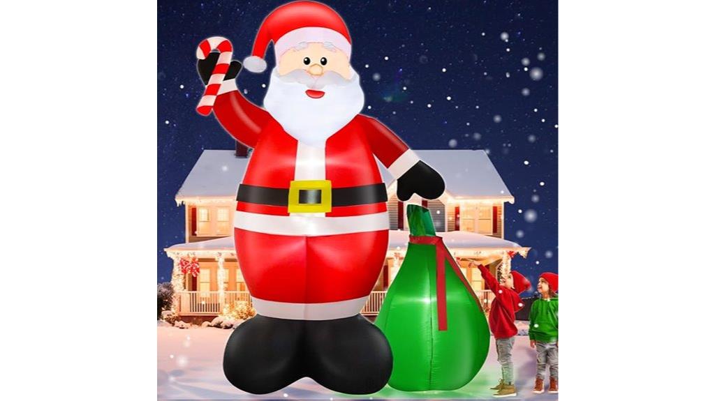 giant santa led inflatables