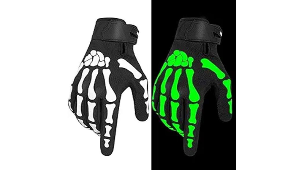 glow in the dark cycling gloves
