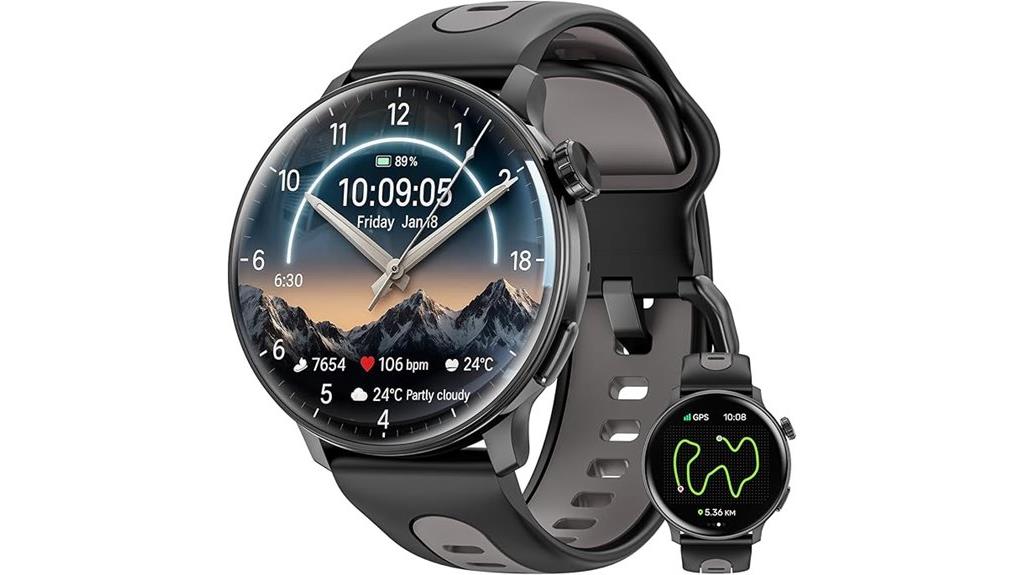 gps smartwatch with amoled