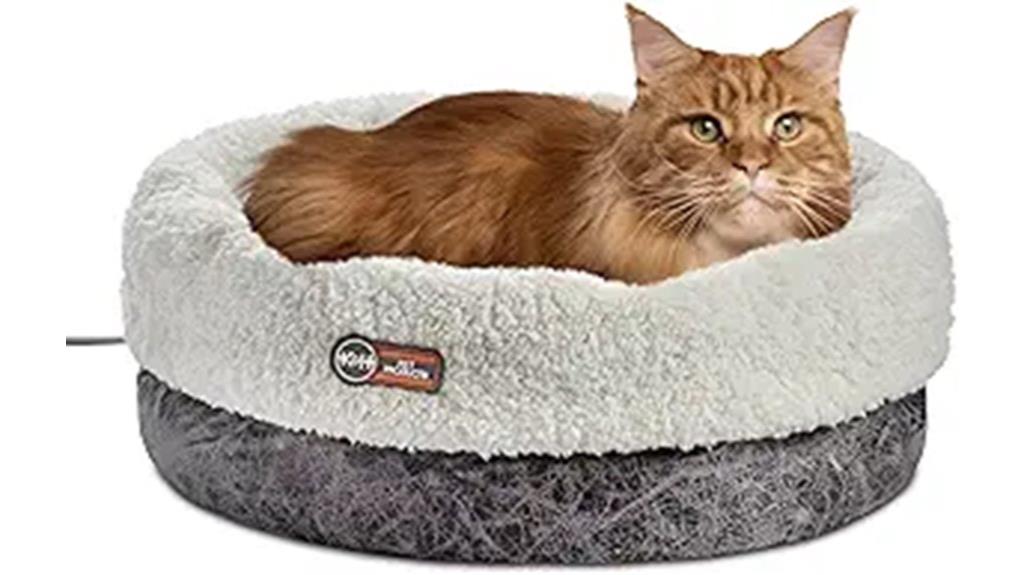 heated cat dog bed